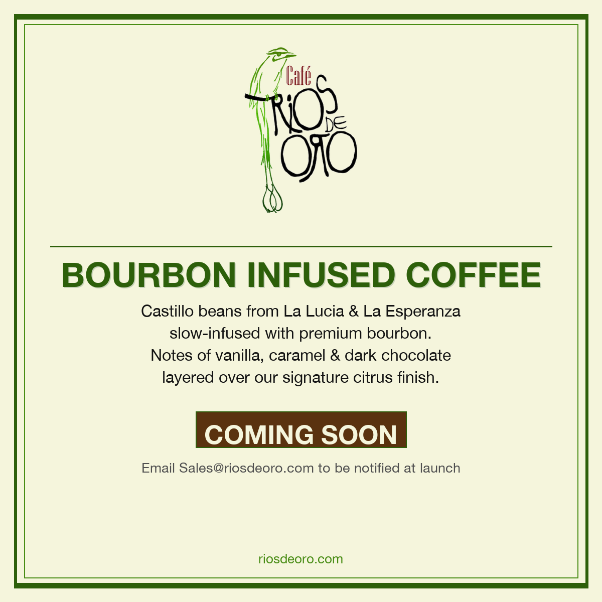 Bourbon Infused Coffee — Coming Soon